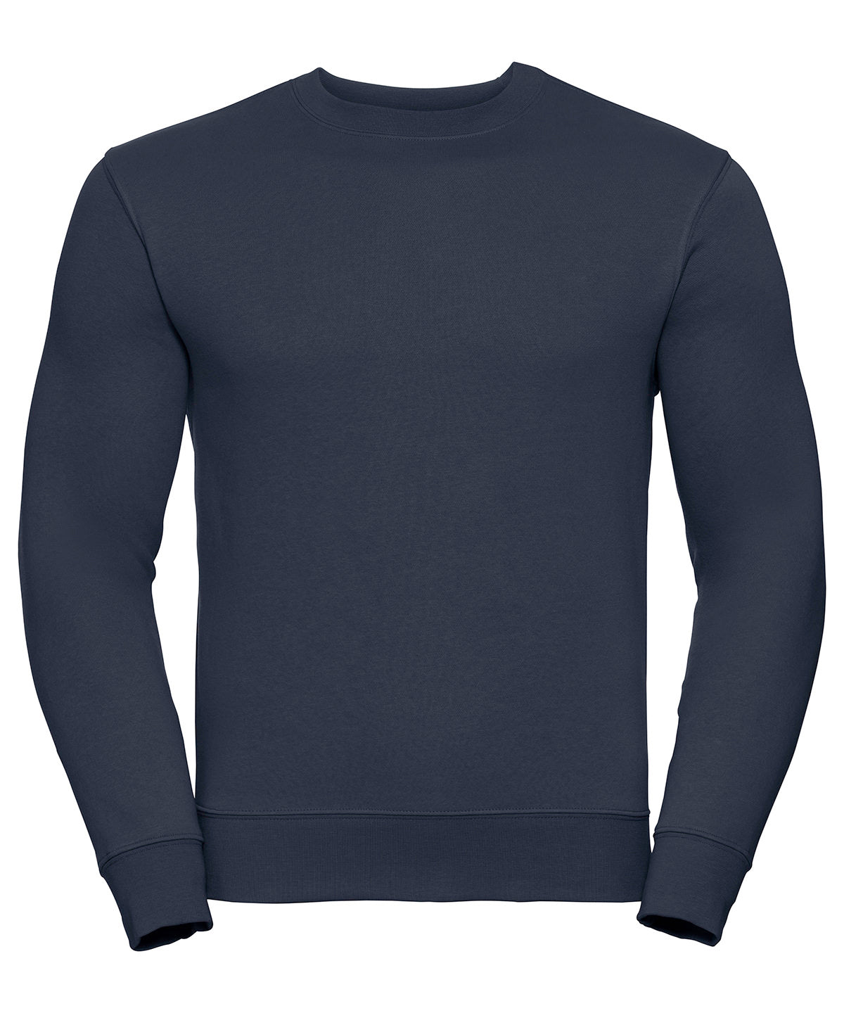 Tryck din logga på Sweatshirts från Russell Europe - Anpassa Russell Europe - Sweatshirt med Set-In-Ärm i färgen Marinblå för företag, föreningar och privatpersoner