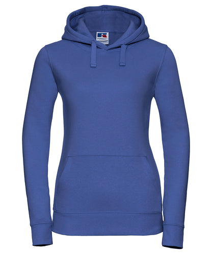Tryck din logga på Hoodies från Russell Europe - Anpassa Russell Europe - Äkta Hoodie med Huva för Damer i färgen Royal för företag, föreningar och privatpersoner