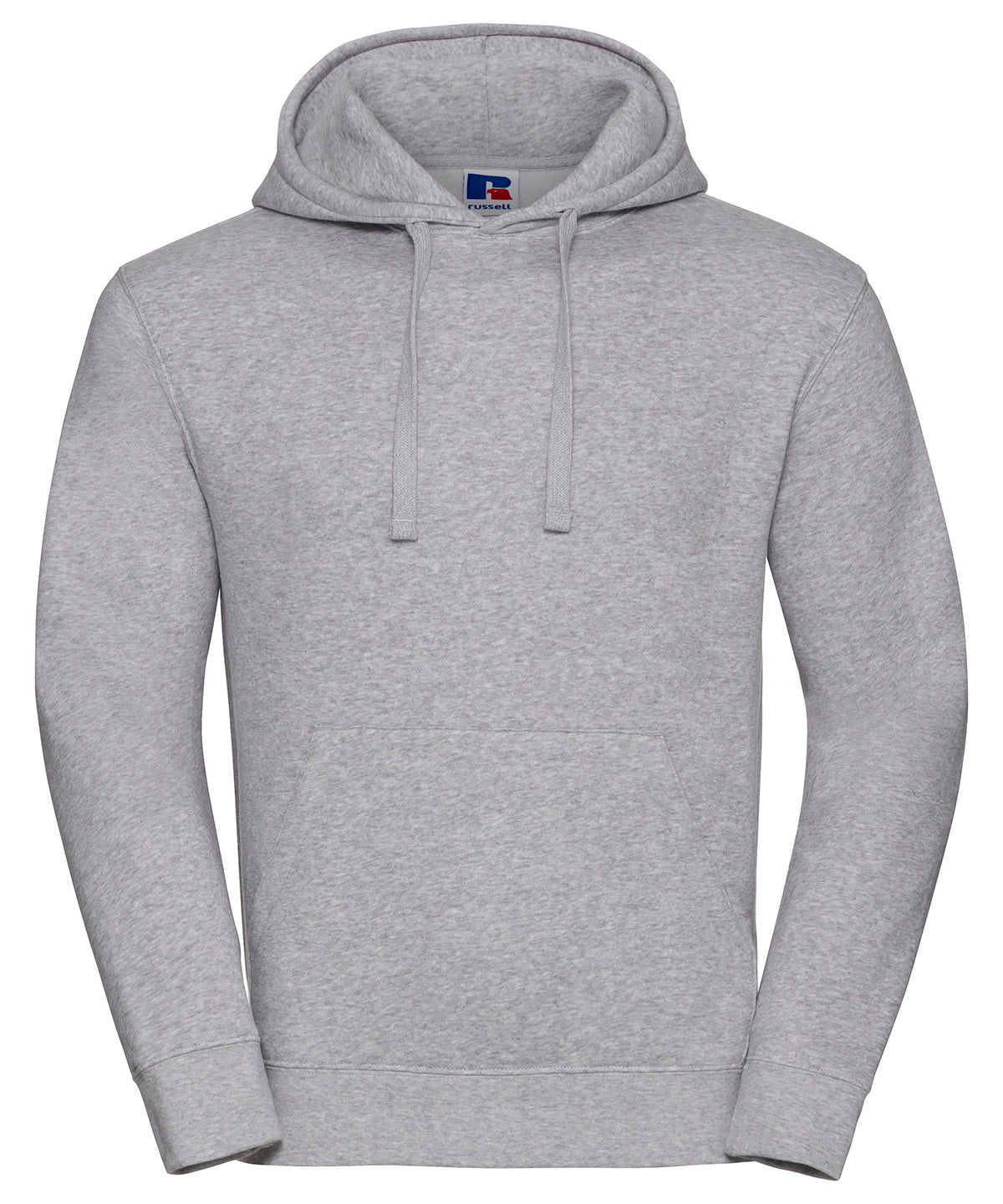 Tryck din logga på Hoodies från Russell Europe - Anpassa Russell Europe - Autentisk Hoodie med Huva i färgen Ljunggrå för företag, föreningar och privatpersoner