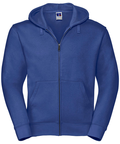 Tryck din logga på Hoodies från Russell Europe - Anpassa Russell Europe - Authentic Hoodie med Dragkedja i färgen Royal för företag, föreningar och privatpersoner