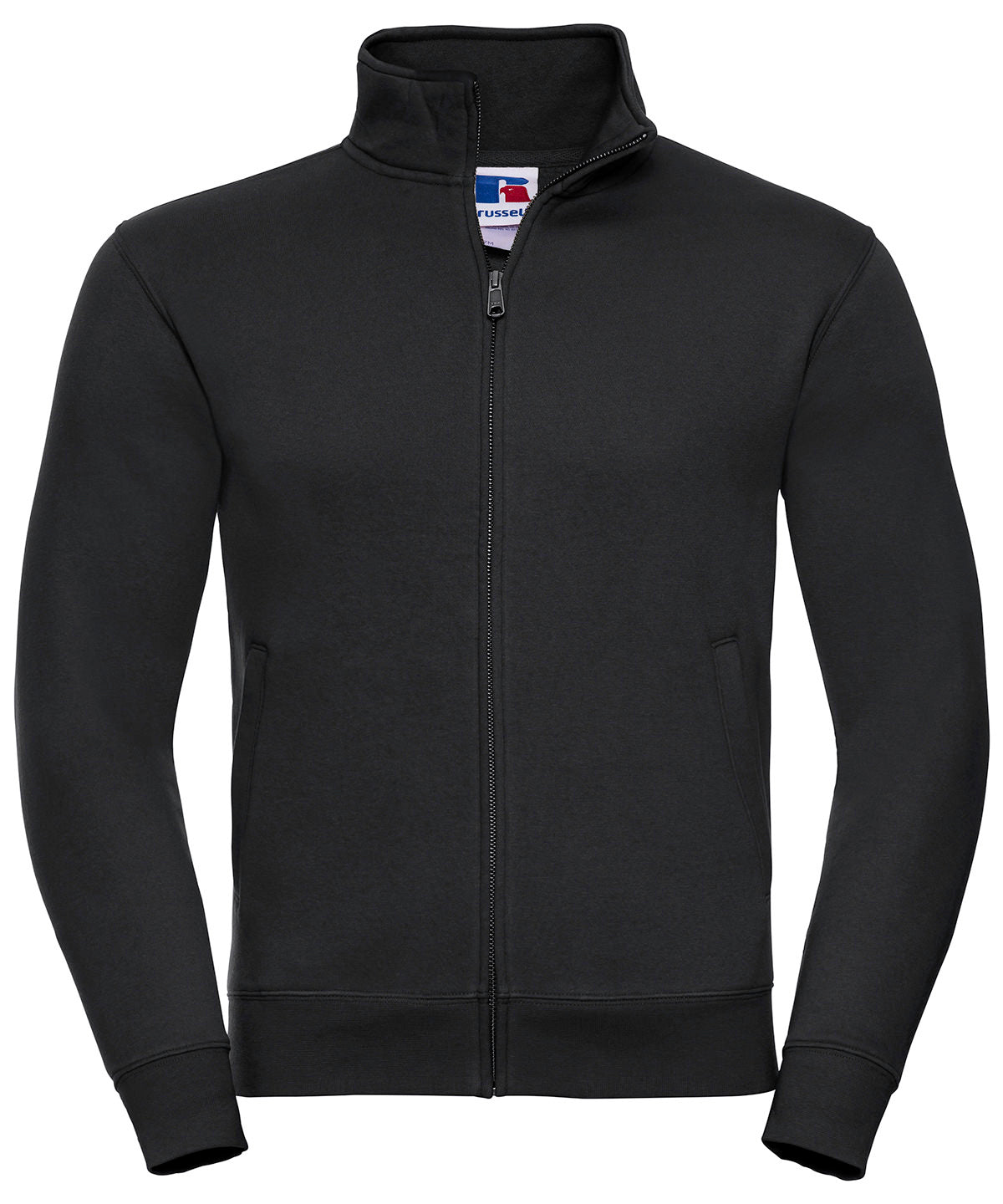 Tryck din logga på Sweatshirts från Russell Europe - Anpassa Russell Europe - Autentisk Sweatshirt i färgen Svart för företag, föreningar och privatpersoner