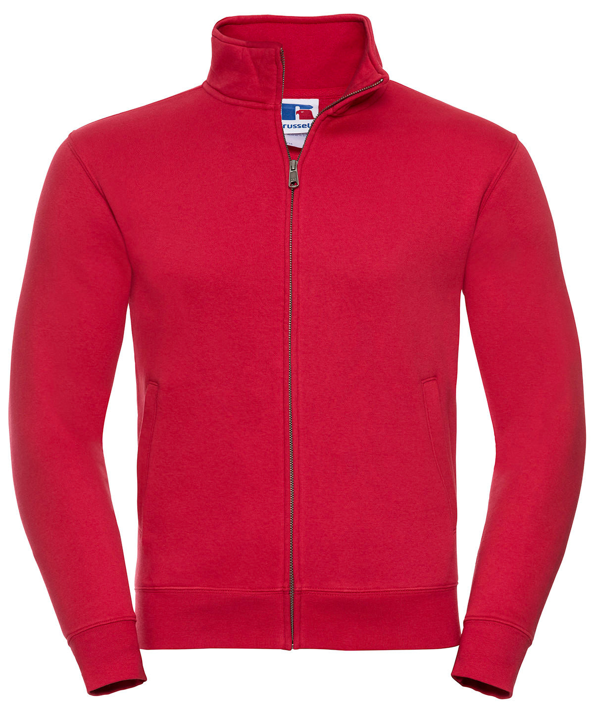 Tryck din logga på Sweatshirts från Russell Europe - Anpassa Russell Europe - Autentisk Sweatshirt i färgen Mellan röd för företag, föreningar och privatpersoner