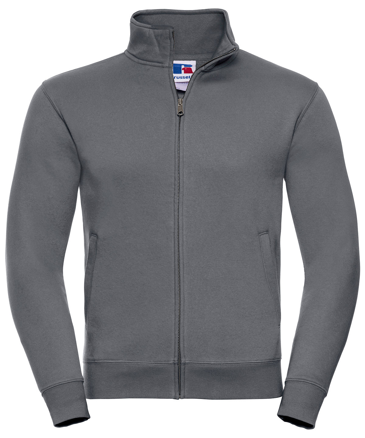 Tryck din logga på Sweatshirts från Russell Europe - Anpassa Russell Europe - Autentisk Sweatshirt i färgen Mörkgrå för företag, föreningar och privatpersoner
