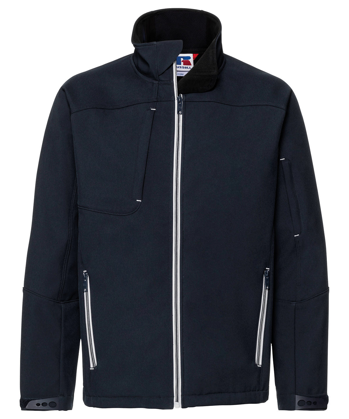 Tryck din logga på Softshelljackor från Russell Europe - Anpassa Bionic softshell-jacka i färgen Marinblå för företag, föreningar och privatpersoner