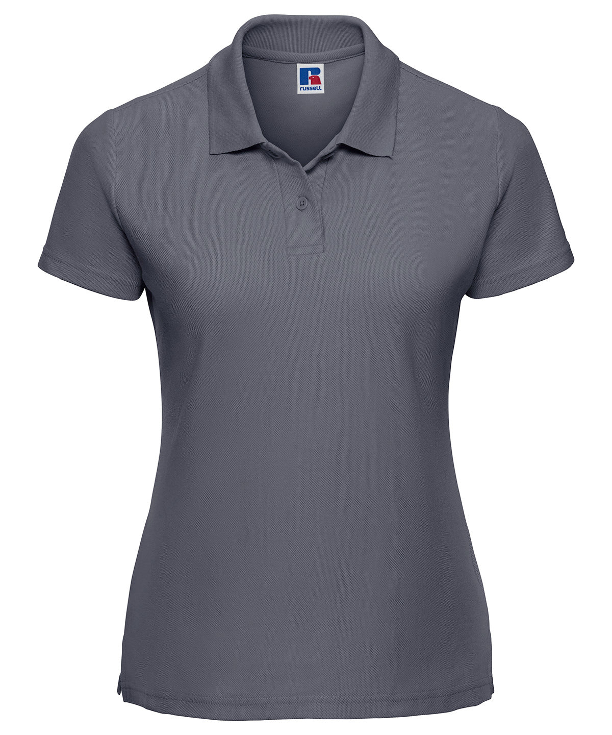 Tryck din logga på Piké från Russell Europe - Anpassa Classic Polycotton Polo - Dam i färgen Mörkgrå för företag, föreningar och privatpersoner