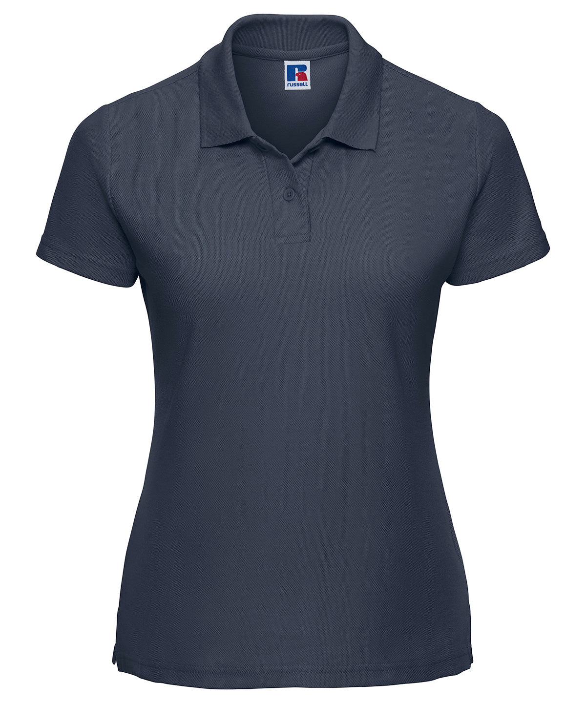 Tryck din logga på Piké från Russell Europe - Anpassa Classic Polycotton Polo - Dam i färgen Marinblå för företag, föreningar och privatpersoner
