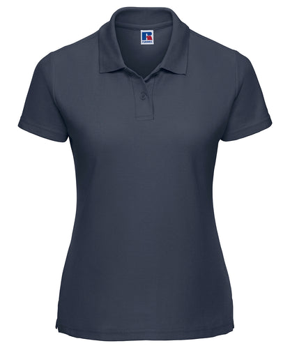 Tryck din logga på Piké från Russell Europe - Anpassa Classic Polycotton Polo - Dam i färgen Marinblå för företag, föreningar och privatpersoner