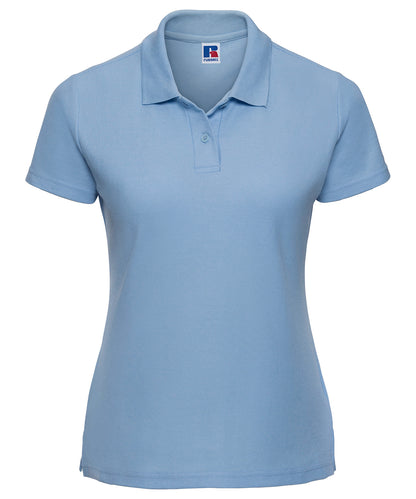 Tryck din logga på Piké från Russell Europe - Anpassa Classic Polycotton Polo - Dam i färgen Himmelblå för företag, föreningar och privatpersoner