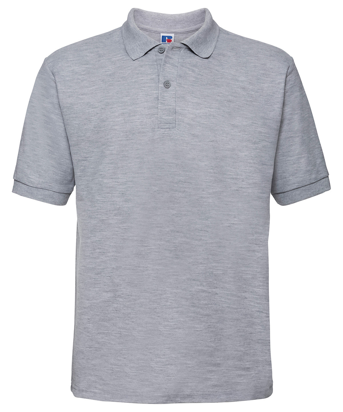 Tryck din logga på Piké från Russell Europe - Anpassa Classic Polycotton Polo i färgen Ljunggrå för företag, föreningar och privatpersoner