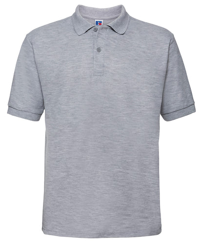 Tryck din logga på Piké från Russell Europe - Anpassa Classic Polycotton Polo i färgen Ljunggrå för företag, föreningar och privatpersoner