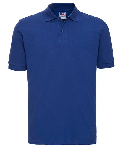 Tryck din logga på Piké från Russell Europe - Anpassa Classic Cotton Polo i färgen Royal för företag, föreningar och privatpersoner