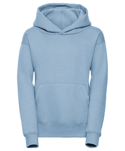 Tryck din logga på Hoodies från Russell Europe - Anpassa Russell Europe - Sweatshirt med Huva för Barn i färgen Himmelblå för företag, föreningar och privatpersoner