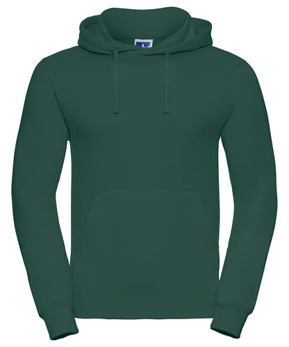Tryck din logga på Hoodies från Russell Europe - Anpassa Russell Europe - Sweatshirt med Huva i färgen Djup grön för företag, föreningar och privatpersoner