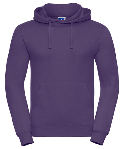 Tryck din logga på Hoodies från Russell Europe - Anpassa Russell Europe - Sweatshirt med Huva i färgen Mörk lila för företag, föreningar och privatpersoner