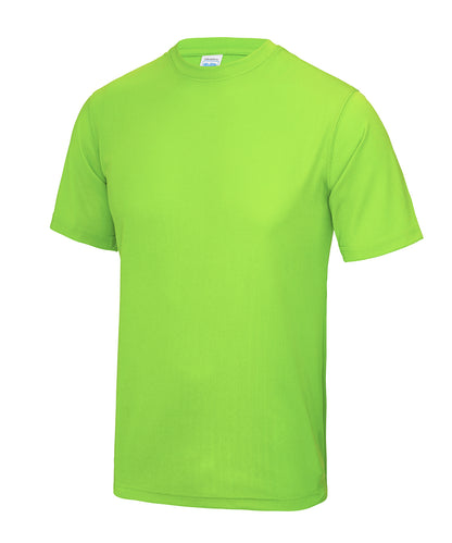 Tryck din logga på T-shirts från AWDis Just Cool - Anpassa Cool T i färgen Neon grön för företag, föreningar och privatpersoner