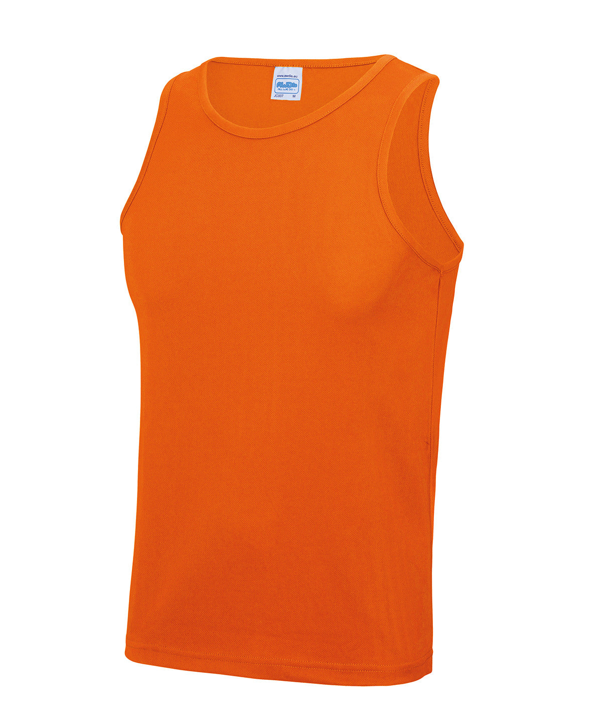Tryck din logga på Linnen från AWDis Just Cool - Anpassa Cool Linne i färgen Neon orange för företag, föreningar och privatpersoner