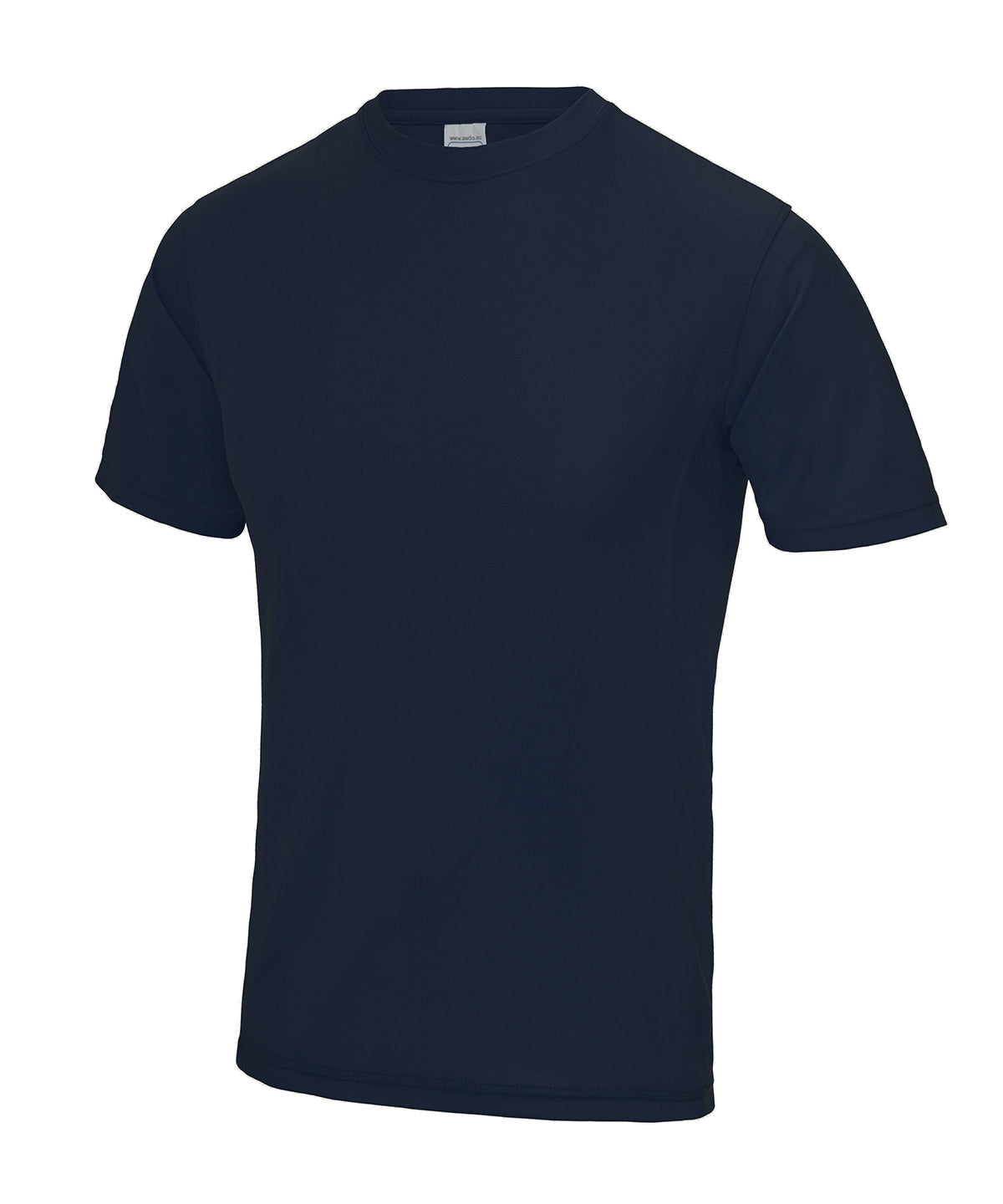 Tryck din logga på T-shirts från AWDis Just Cool - Anpassa SuperCool Performance T i färgen Marinblå för företag, föreningar och privatpersoner