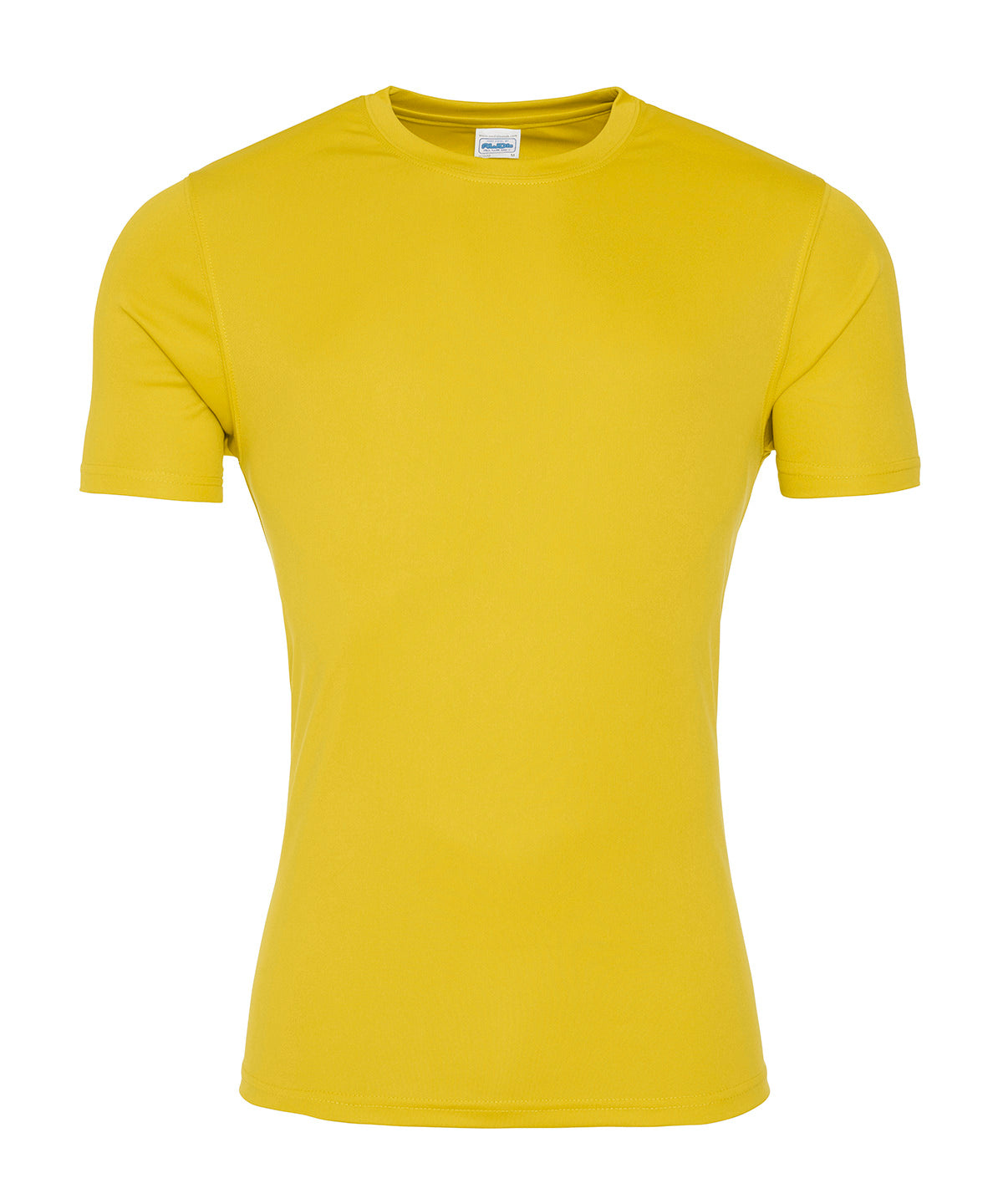 Tryck din logga på T-shirts från AWDis Just Cool - Anpassa Cool and Soft T-Shirt i färgen Mellan gul för företag, föreningar och privatpersoner