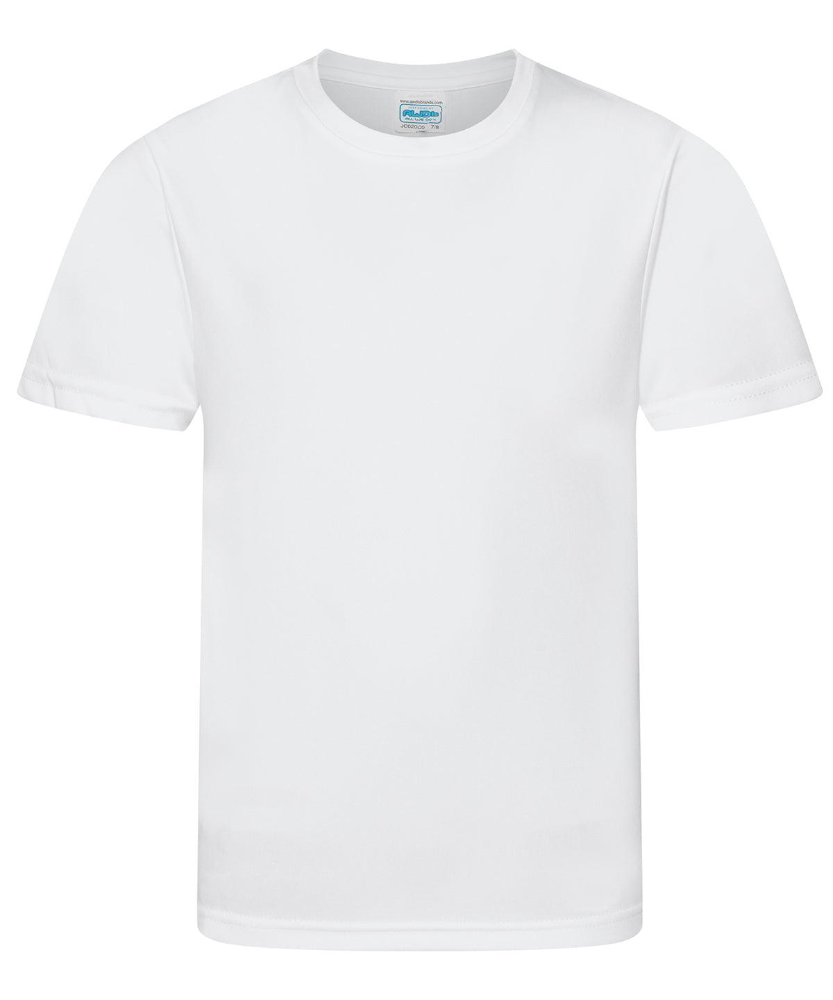 Tryck din logga på T-shirts från AWDis Just Cool - Anpassa Kids Cool Smooth T-Shirt i färgen Vit för företag, föreningar och privatpersoner