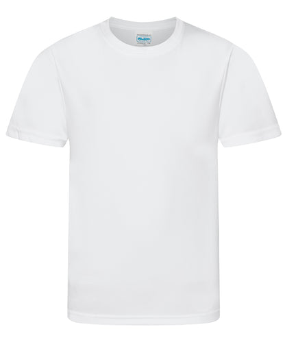 Tryck din logga på T-shirts från AWDis Just Cool - Anpassa Kids Cool Smooth T-Shirt i färgen Vit för företag, föreningar och privatpersoner