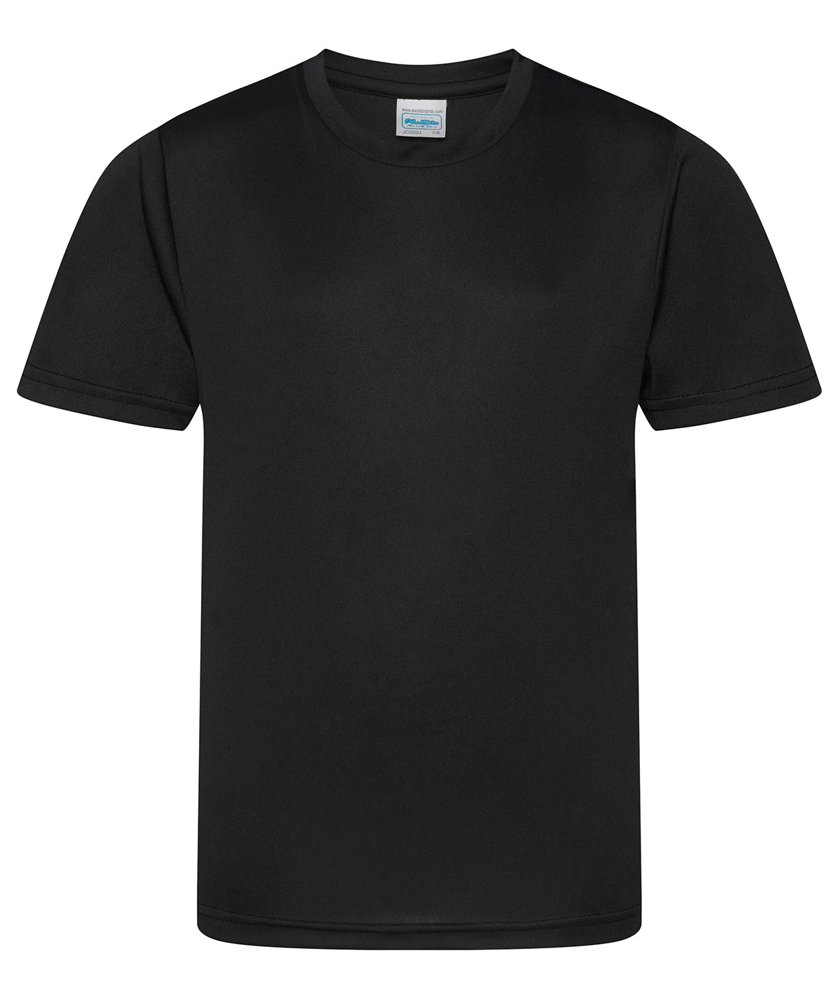 Tryck din logga på T-shirts från AWDis Just Cool - Anpassa Kids Cool Smooth T-Shirt i färgen Svart för företag, föreningar och privatpersoner
