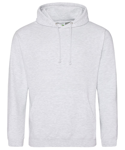 Tryck din logga på Hoodies från AWDis Just Hoods - Anpassa AWDis Just Hoods - College Hoodie i färgen Ljusgrå för företag, föreningar och privatpersoner