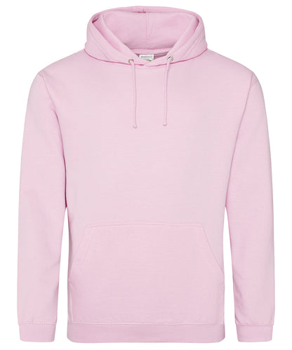 Tryck din logga på Hoodies från AWDis Just Hoods - Anpassa AWDis Just Hoods - College Hoodie i färgen Ljusrosa för företag, föreningar och privatpersoner