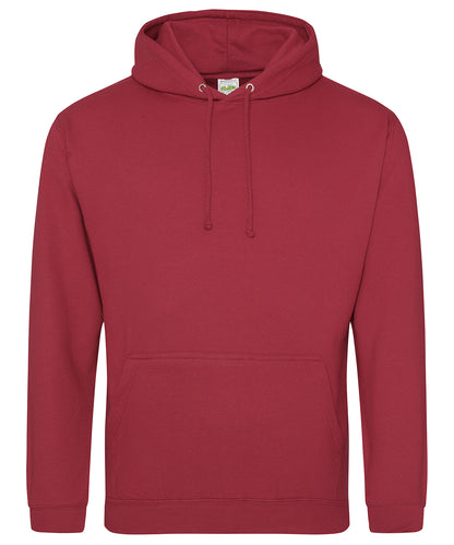 Tryck din logga på Hoodies från AWDis Just Hoods - Anpassa AWDis Just Hoods - College Hoodie i färgen Mörkröd för företag, föreningar och privatpersoner