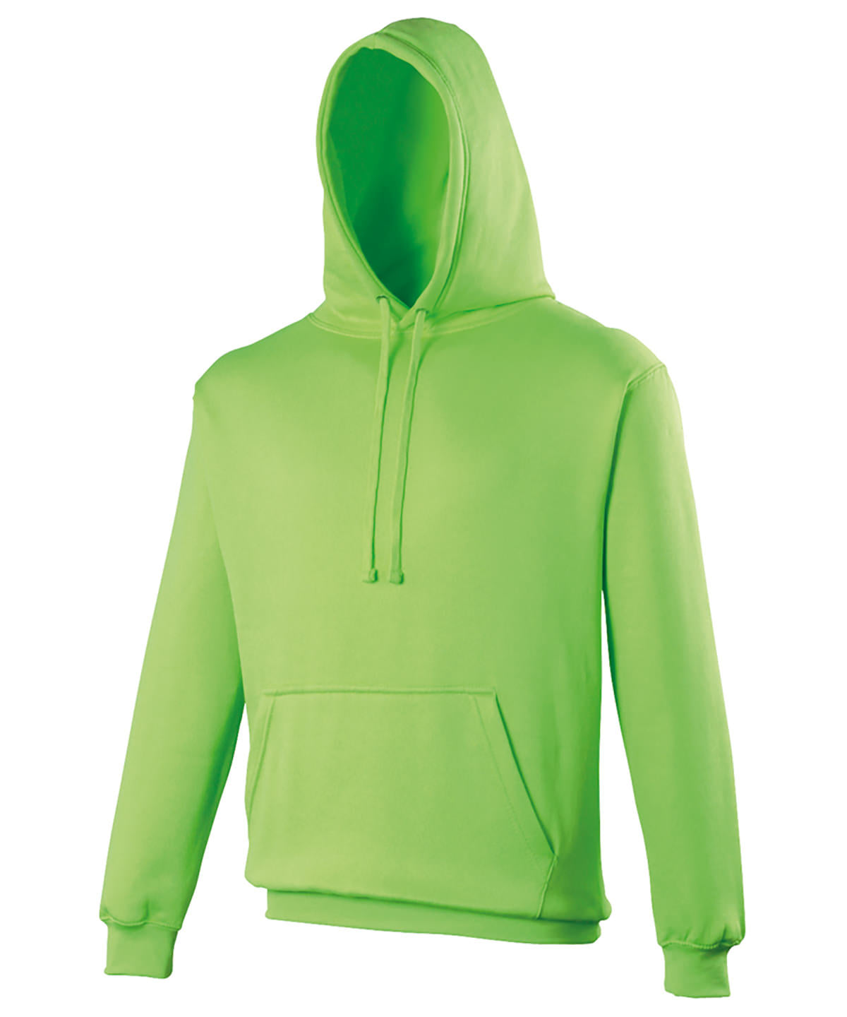 Tryck din logga på Hoodies från AWDis Just Hoods - Anpassa AWDis Just Hoods - Elektrisk Hoodie i färgen Neon grön för företag, föreningar och privatpersoner