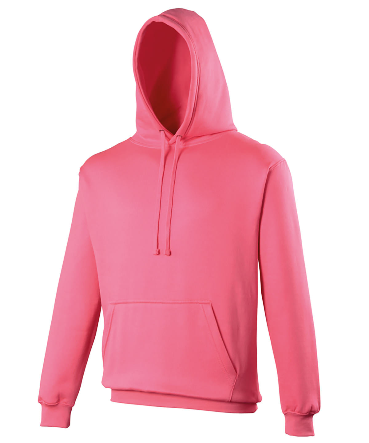 Tryck din logga på Hoodies från AWDis Just Hoods - Anpassa AWDis Just Hoods - Elektrisk Hoodie i färgen Neonrosa för företag, föreningar och privatpersoner