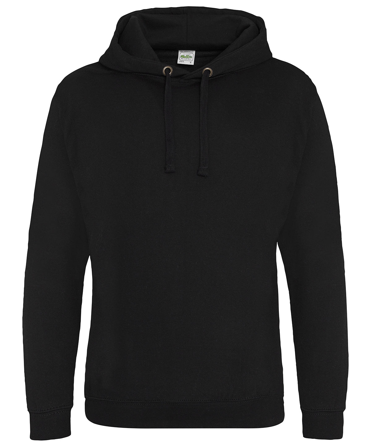 Tryck din logga på Hoodies från AWDis Just Hoods - Anpassa AWDis Just Hoods - Hoodie med episkt tryck i färgen Svart för företag, föreningar och privatpersoner