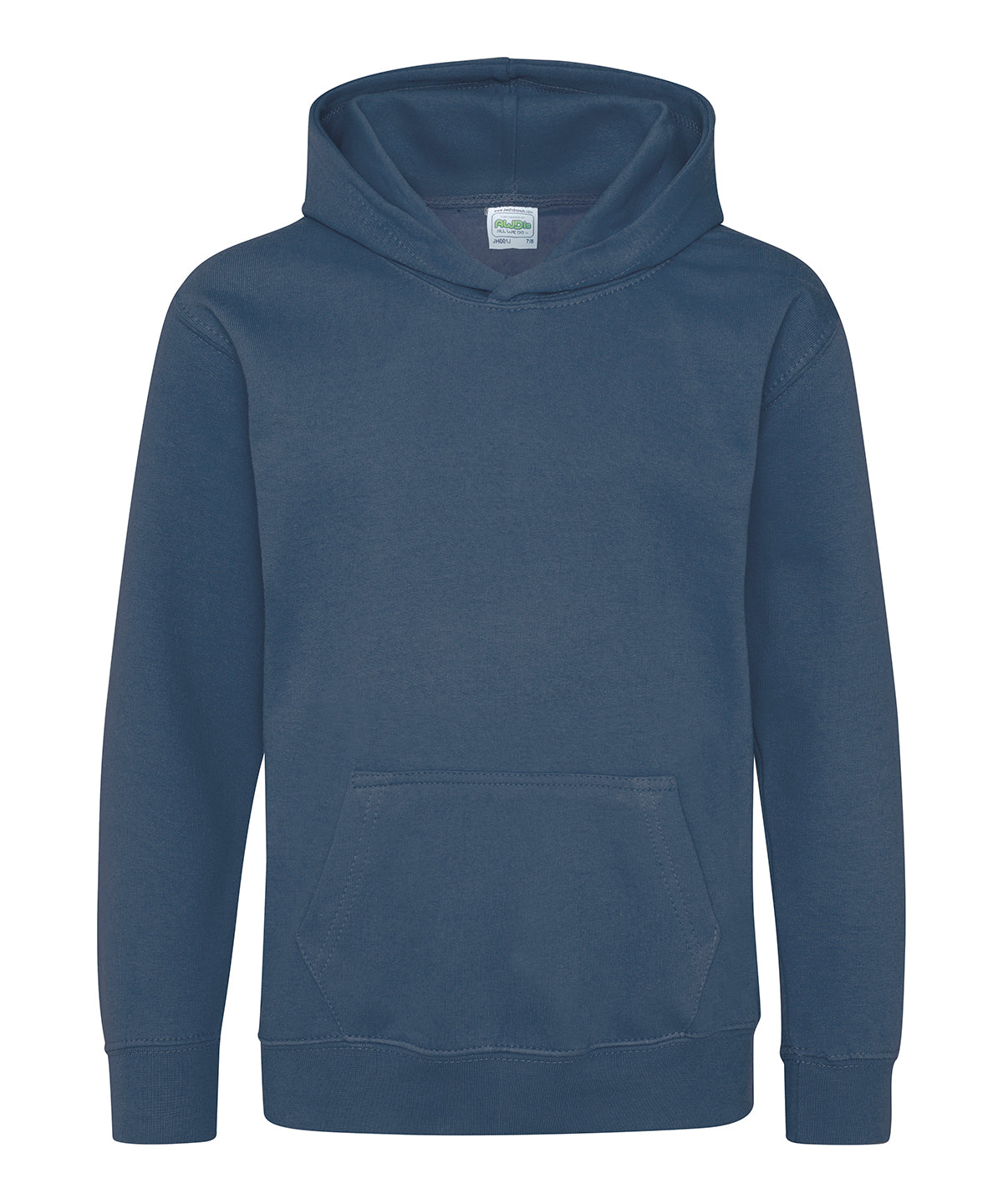 Tryck din logga på Hoodies från AWDis Just Hoods - Anpassa Luvtröja för barn i färgen Mörkblå för företag, föreningar och privatpersoner