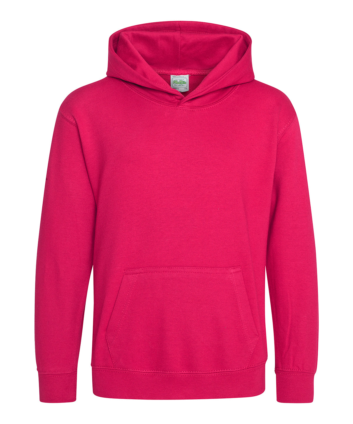 Tryck din logga på Hoodies från AWDis Just Hoods - Anpassa AWDis Just Hoods - Hoodie för barn i färgen Mellanrosa för företag, föreningar och privatpersoner