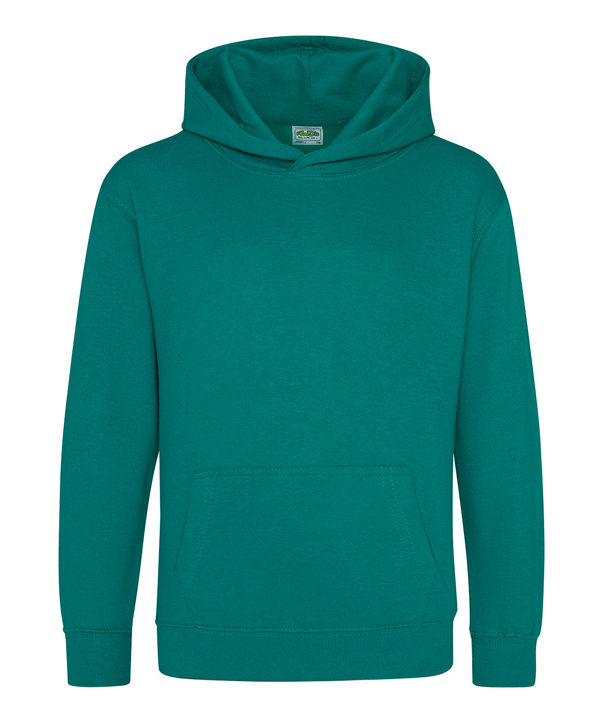 Tryck din logga på Hoodies från AWDis Just Hoods - Anpassa AWDis Just Hoods - Hoodie för barn i färgen Teal för företag, föreningar och privatpersoner