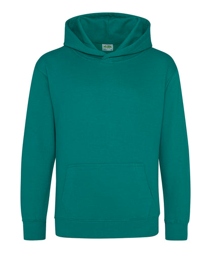 Tryck din logga på Hoodies från AWDis Just Hoods - Anpassa AWDis Just Hoods - Hoodie för barn i färgen Teal för företag, föreningar och privatpersoner
