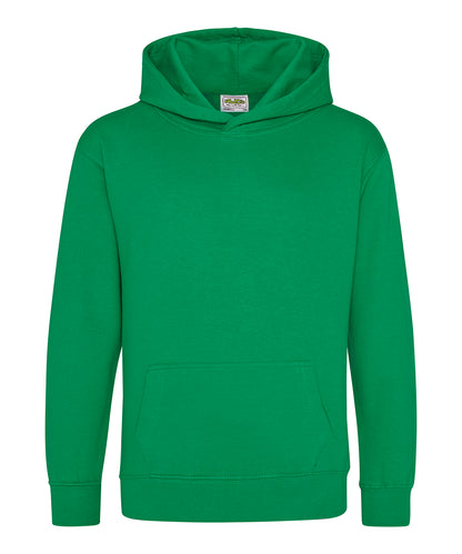 Tryck din logga på Hoodies från AWDis Just Hoods - Anpassa AWDis Just Hoods - Hoodie för barn i färgen Mellan grön för företag, föreningar och privatpersoner