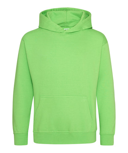 Tryck din logga på Hoodies från AWDis Just Hoods - Anpassa AWDis Just Hoods - Hoodie för barn i färgen Lime för företag, föreningar och privatpersoner