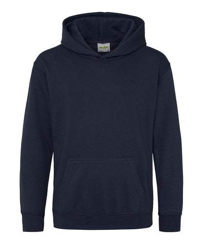 Tryck din logga på Hoodies från AWDis Just Hoods - Anpassa AWDis Just Hoods - Hoodie för barn i färgen Marinblå för företag, föreningar och privatpersoner