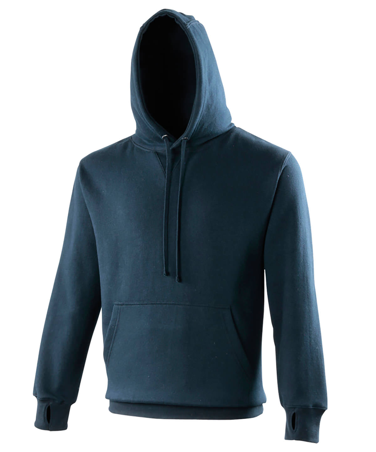 Tryck din logga på Hoodies från AWDis Just Hoods - Anpassa AWDis Just Hoods - Streetwear Hoodie i färgen Marinblå för företag, föreningar och privatpersoner