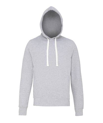 Tryck din logga på Hoodies från AWDis Just Hoods - Anpassa AWDis Just Hoods - Grovmaskig Hoodie i färgen Ljunggrå för företag, föreningar och privatpersoner
