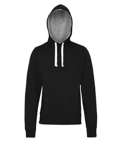 Tryck din logga på Hoodies från AWDis Just Hoods - Anpassa AWDis Just Hoods - Grovmaskig Hoodie i färgen Svart för företag, föreningar och privatpersoner