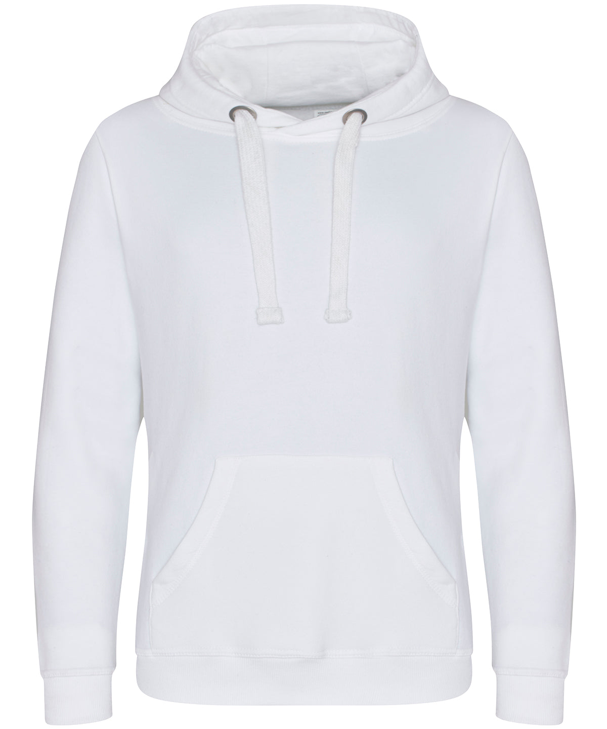 Tryck din logga på Hoodies från AWDis Just Hoods - Anpassa AWDis Just Hoods - Kraftig Hoodie i färgen Vit för företag, föreningar och privatpersoner