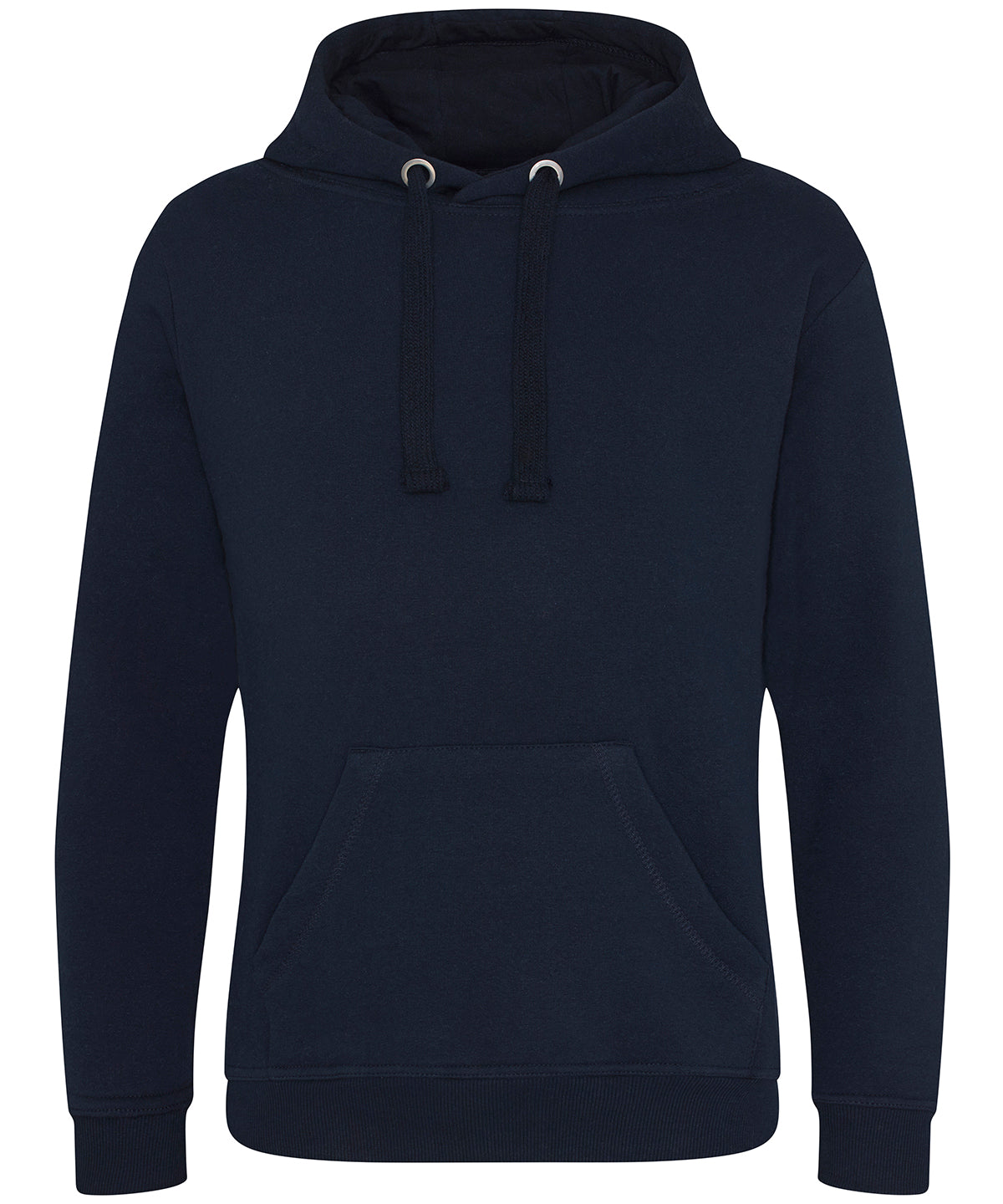Tryck din logga på Hoodies från AWDis Just Hoods - Anpassa AWDis Just Hoods - Kraftig Hoodie i färgen Marinblå för företag, föreningar och privatpersoner