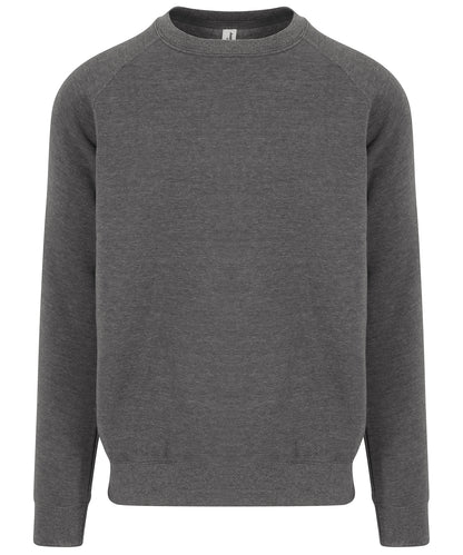 Tryck din logga på Sweatshirts från AWDis Just Hoods - Anpassa AWDis - Sweatshirt i Tungvikt För Akademiker i färgen Mörkgrå för företag, föreningar och privatpersoner
