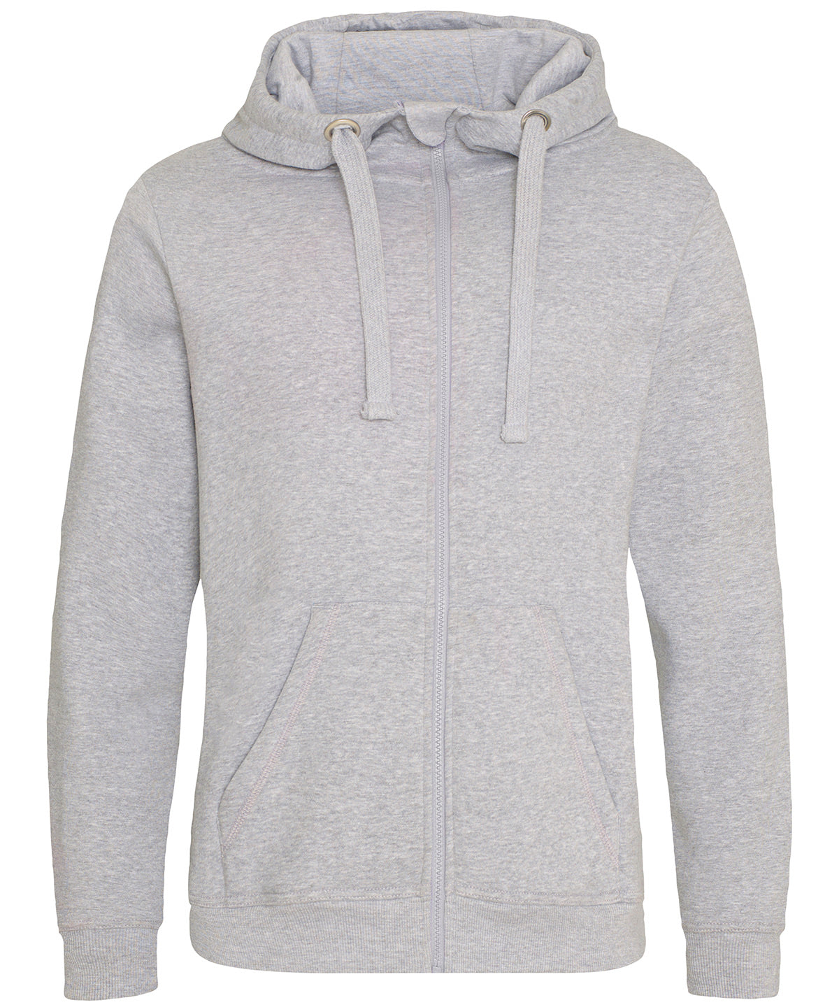 Tryck din logga på Hoodies från AWDis Just Hoods - Anpassa AWDis Just Hoods - Tungvikts Zoodie i färgen Ljunggrå för företag, föreningar och privatpersoner