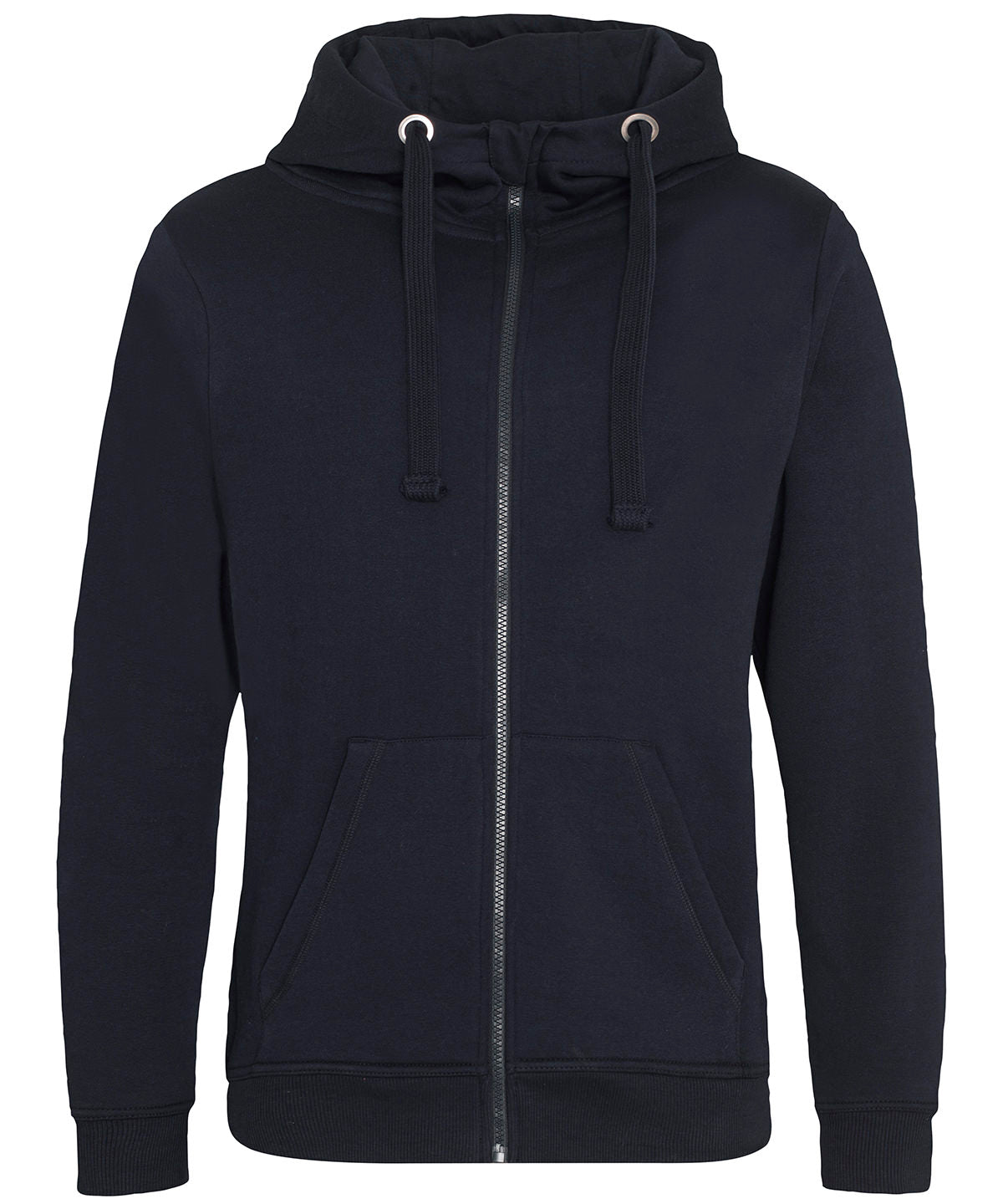 Tryck din logga på Hoodies från AWDis Just Hoods - Anpassa AWDis Just Hoods - Tungvikts Zoodie i färgen Marinblå för företag, föreningar och privatpersoner