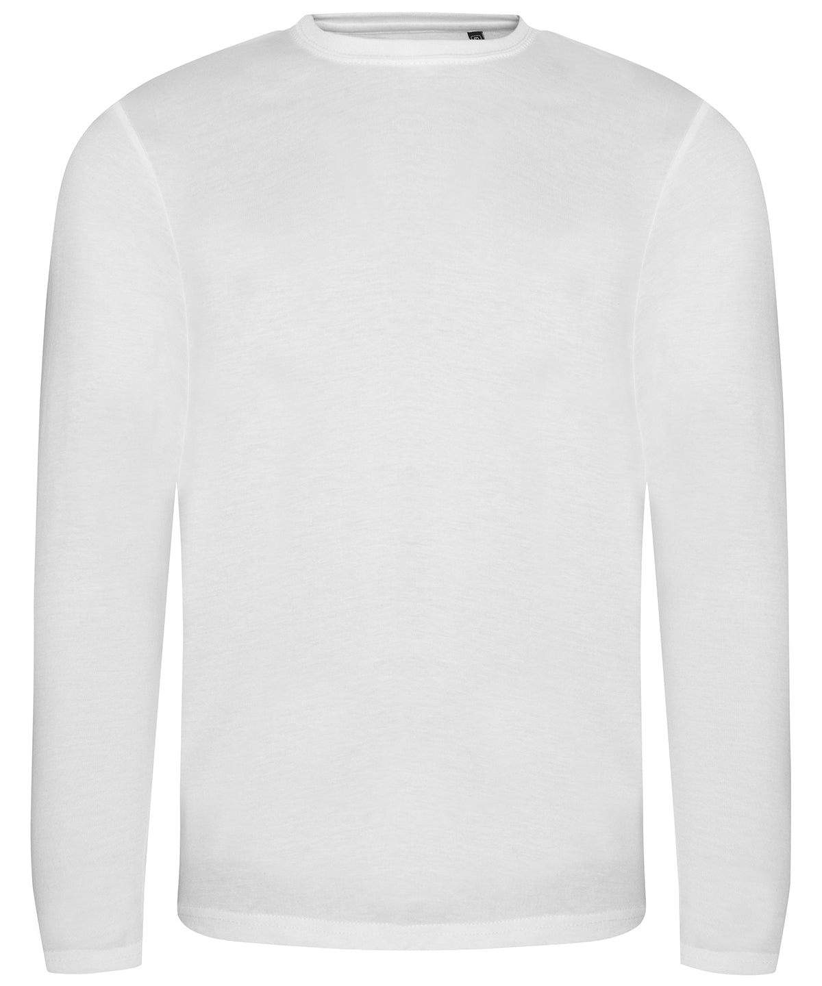 Tryck din logga på T-shirts från AWDis Just T's - Anpassa Long Sleeve Triblend T-Shirt i färgen Vit för företag, föreningar och privatpersoner