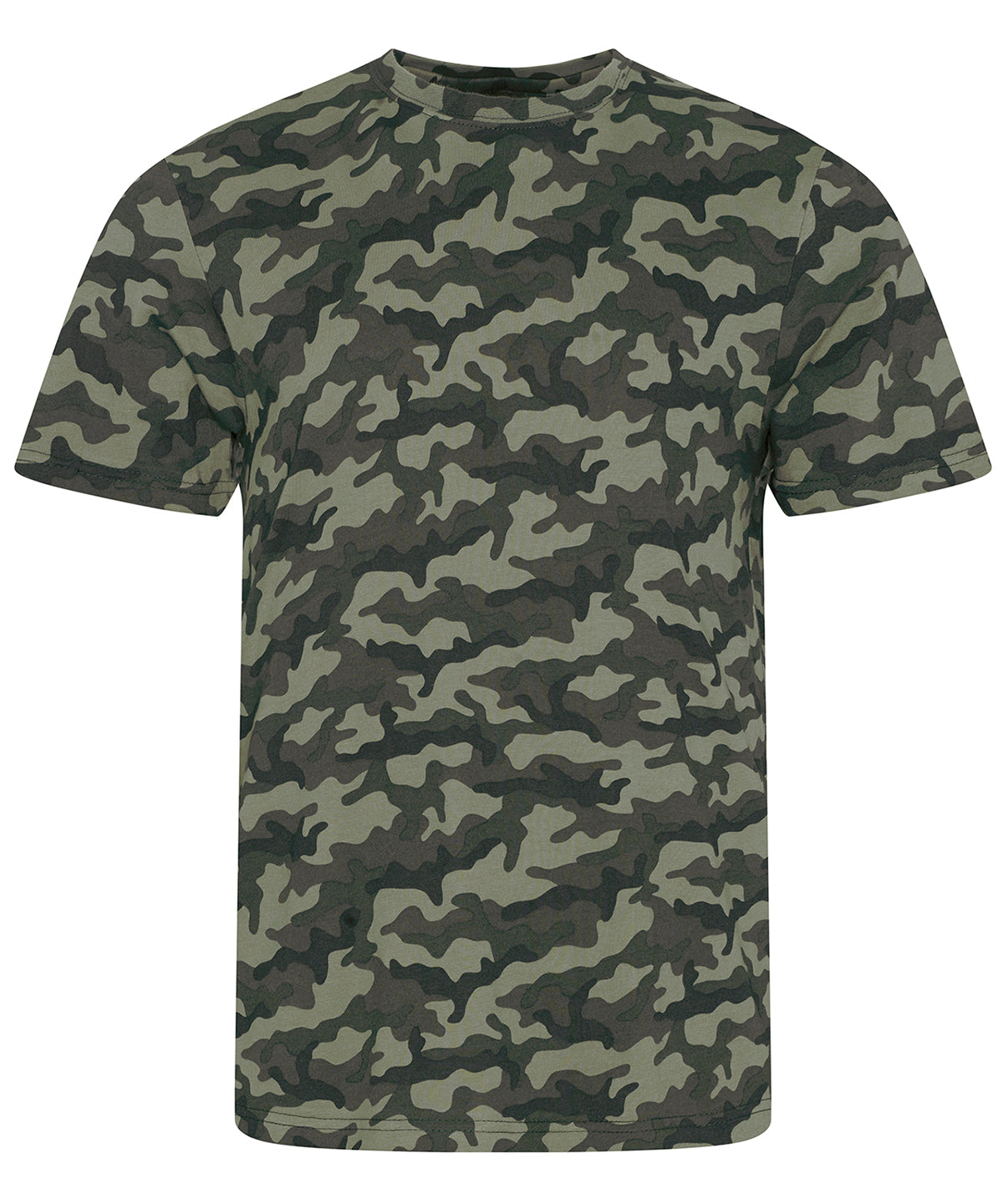 Tryck din logga på T-shirts från AWDis Just T's - Anpassa Camo T i färgen Kamouflage för företag, föreningar och privatpersoner