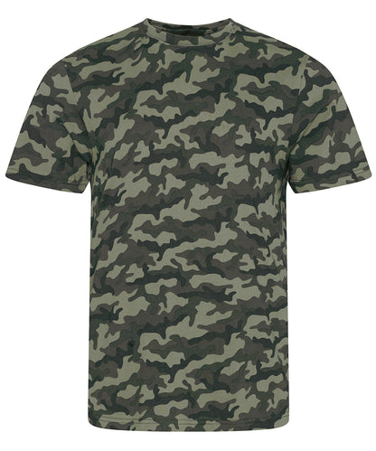 Tryck din logga på T-shirts från AWDis Just T's - Anpassa Camo T i färgen Kamouflage för företag, föreningar och privatpersoner