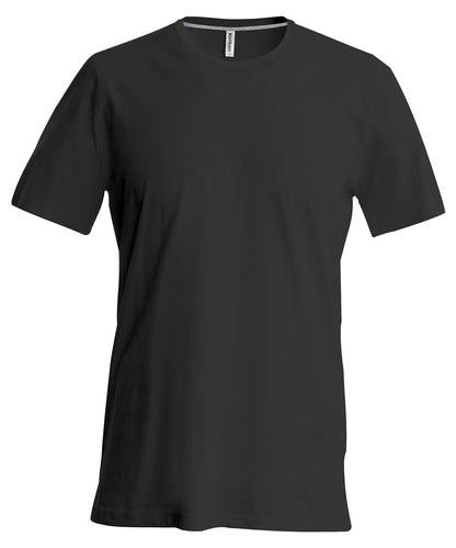 Tryck din logga på T-shirts från Kariban - Anpassa Short Sleeve Crew Neck T-shirt - Herr i färgen Svart för företag, föreningar och privatpersoner